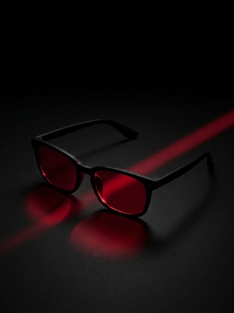 Luxari Wayfarer — Red-Lens Sleep Glasses