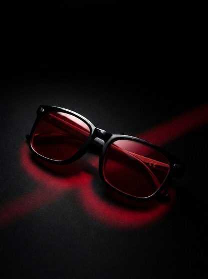 Luxari Wayfarer — Red-Lens Sleep Glasses